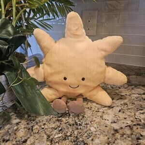 Jellycat Amuseables Sun Plush Stuffed Animal Sitting Toy Sunshine 12"